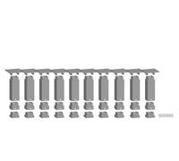 Noch H0 53940 - Easy Track Pfeiler-Set Dessous (10 Pfeilerelemente) Produit Neuf