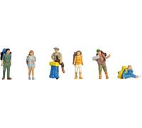 NOCH H0 Backpacker et tramp peint, debout, assis