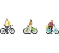 NOCH Figurines 15896 Cyclistes de ville – H0 1:87, plastique, peintes à la main