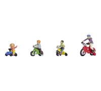 NOCH H0 Enfants sur des vélos pour enfants 15908 peint, assis