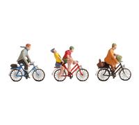 NOCH H0 Ensemble De Figurines Cycliste Pour Décor Modèle Avec 4 Figurines