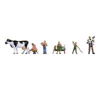 NOCH H0 Famille d'agriculteurs 15609 peint, debout, assis