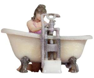 NOCH H0 Femme badet enfant peint, assis