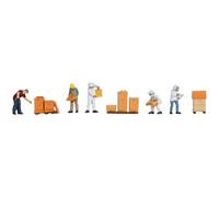 NOCH H0 Figurines d'apiculteur avec ruches - Ensemble de figurines détaillées à l'échelle H0 1:87 pour le modélisme et le diorama