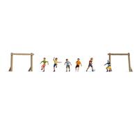 NOCH H0 Figurines pour Enfants sur Le Terrain de Boulon, Figurines Miniatures H0 pour modélisme, scènes de Football
