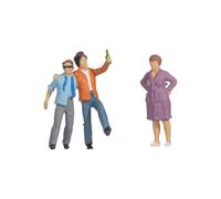 NOCH H0 Funny-Scenes « Saufbrüder », Groupe de Figurines Humoristiques, échelle 1:87 (H0), idéal pour Les configurations de Ville et de Village