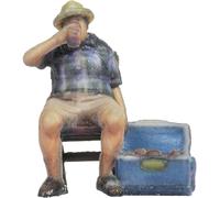 NOCH H0 Homme sur chaise pliante peint, assis