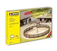 Noch H0 Micro Motion Reitplatz pour Paysage avec Box Chevaux Peint