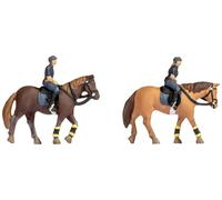Noch® Lot de 2 Figurines de Police montées, en Plastique, pour Le modélisme ferroviaire, Largeur de Voie H0, également pour Le Bricolage et Le Bricolage