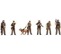 Noch Jeu de figurines de police pour modélisme – Échelle 1:87 – Colorées à la main