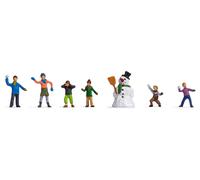 Noch Figurines H0 15821 – Enfants à la neige avec bonhomme de neige (HO 1:87)
