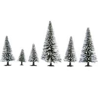 NOCH Hobby 26828 Assortiment darbres sapin enneigé 50 à 140 mm blanc neige 25 pc(s)