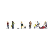 Noch Kit de Figurines de Train H0, Jardinage, modélisme, Figurines en Plastique