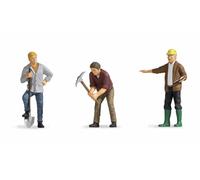NOCH Lot 6 Figurines Ouvrier, Peintes à la main, Modèle Réseau Ferré