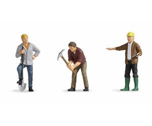 NOCH Lot 6 Figurines Ouvrier, Peintes à la main, Modèle Réseau Ferré