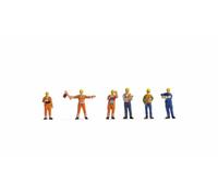 Noch® Lot de 6 Figurines peintes à la Main pour modélisme H0 pour des scènes réalistes de Gare