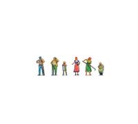 NOCH Lot de Figurines de maître Agriculteurs 3D en Plastique pour modélisme à l'échelle 1:160 (N), Parfait pour Les dioramas de la Vie Rurale