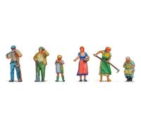 Noch Figurines d'agriculteurs 3D-Master 35600 peintes debout Échelle N (1:160)