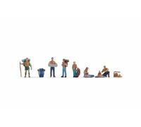 NOCH Lot de Figurines „ Path Finder“, 6 Miniatures en Plastique, Adapté pour