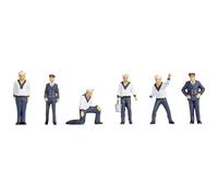 Noch Figurines maritimes H0 15046 – 6 marins peints debout – Échelle 1:87