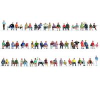 Noch Mega-Ensemble „ Assis “, 60 Figurines en Plastique,