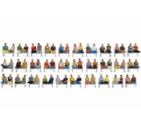 NOCH Mega-Ensemble „ Assis Passagiere“, 60 Figure Figures Sans Jambes
