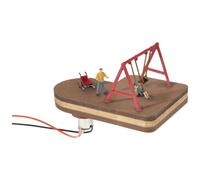 Noch® Micro-Motion - Balançoire - Modèle d'aire de Jeux pour Enfants - Appareil de Jeu Mobile pour la Voie H0 - Parfait pour Les dioramas