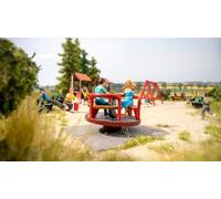 Noch® Micro-Motion Carrousel pour Enfants, Parfait pour Les Aires de Jeux pour Enfants, 5 x 5 x 5,4 cm, coloré à la Main et Micro Motion pour Piste H0