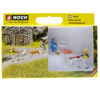 NOCH Mini scène "rencontre de chiens" - HO 1/87 - NOCH 16602