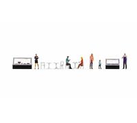 Noch® Monde sur Le thème des Figurines « Café », avec Figurines détaillées et équipements, idéal pour Le modélisme et Les projets de Bricolage en 1:87 (H0)
