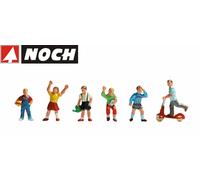 Noch Figurines 36815 – 6 enfants qui jouent – Échelle N 1:160