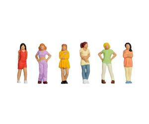 Noch N Figurines Adolescentes féminines avec Figurines de modélisme en Plastique 1:160 pour la Piste N Weichen, parfaites pour Les Parcs urbains et Les Cours d'école