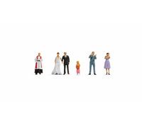 Noch N Figurines de Couple de mariés en Plastique pour modélisme, colorées à la Main et fidèles aux détails pour l'écartement N