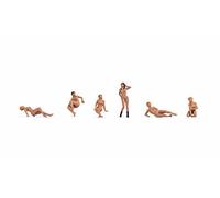 Noch N Figurines Nues Miniatures Mobiles en Plastique pour des scènes érotiques sur des Trains modélisés dans la Voie N
