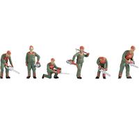 Noch Figurines Ouvriers forestiers 36061 N (1:160) peintes, debout - Set