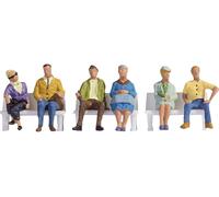 Noch Personnages assis N 36532 peints – 6 pièces (sans bancs)