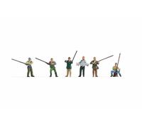 Noch Figurines 15892 Pêcheurs 1:87 H0 Lot de 6 peintes à la main