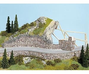 Noch® Plaque Murale « Brique » Extra Longue et Motifs de Mur photoréalistes 64 x 15 cm pour Les écarteurs de Voie H0 et TT