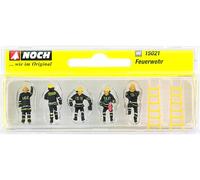 NOCH H0 Combinaisons de protection noires peint, debout