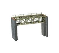 NOCH Pont en Acier,Classique Brückenbausatz,H0,Avec Serveurs Têtes de Pont,Ideal