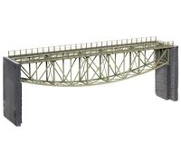 NOCH Pont en fer à ossature ajourée Fischbauch avec têtes de pont
