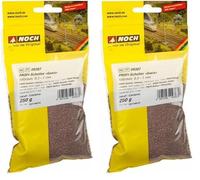 NOCH Profi Ballast Gneiss, Brun Rouge, H0, TT, N, Z, 0, 1, G, H0m, H0e, Coloré (Lot de 2)