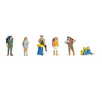 Noch® Routards et trampers - Figurines de modélisation 1:160 (N) - Colorées à la Main - pour modélisme ferroviaire
