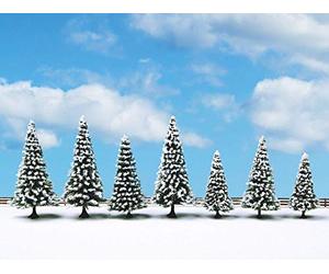 Noch Sapins enneigés, 7 pièces de Haut