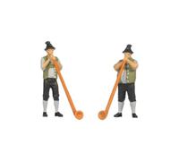 Noch Scène sonore 2.0 « Alphorn Blower », Accessoire de modélisme avec Son, coloré à la Main pour la Piste N, scène de Figurines détaillée en Plastique