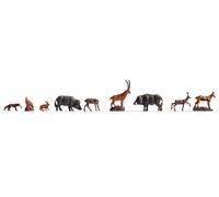 NOCH Set De Figurines Pour Modélisme TT, 9 Animaux Peints À La Main