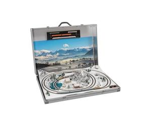 NOCH Terrain prêt à l'emploi | Coffre de Train modèle « Wolkenstein » | avec Rails Märklin Mini-Club pour la Largeur de Voie Z | Modèle de Train d'hiver dans Un Coffret