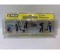 Noch Figurines H0 Travailleurs de la route 15112 G, peints debout et assis