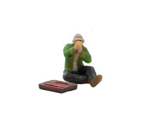 NOCH® Trompette, Figurine de modèle Assis imprimée en 3D, pour modélisme Voie H0 Parfaite pour Votre Paysage de modélisme pour la décoration ou Le Bricolage