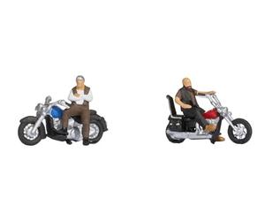 NOCH TT Figurines Rocker sur Moto, Figurines de Train Cool en Plastique, échelle 1:120 (TT) idéale pour Les scènes de Rue et Les Points de Rencontre